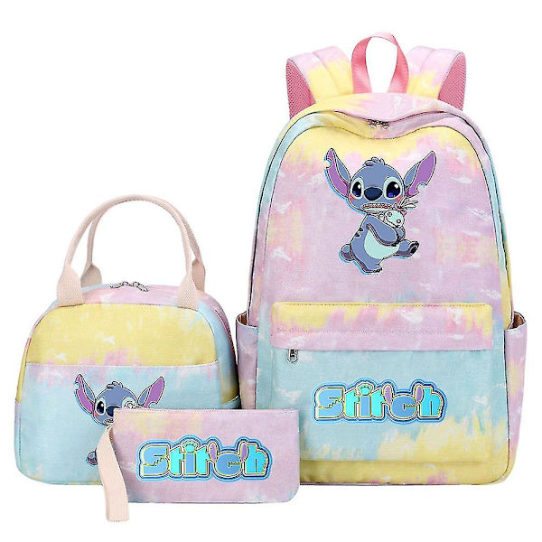 3st Lilo Stitch Ryggsäck Kvinna Man Rese Skolväska Hög kvalitet Teens Mochilas 8