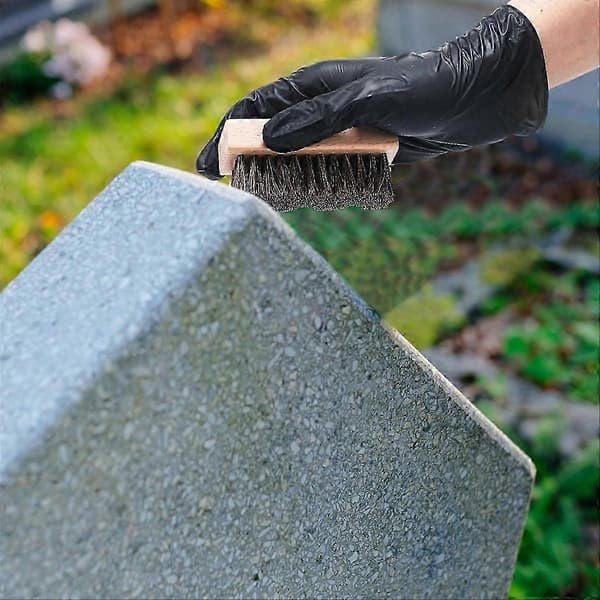1 set gravstensrengöringskit för rengöring av gravstenar i granit