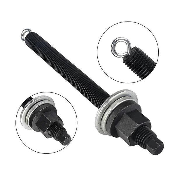 LS Harmonic Balancer Installation Puller Pulley Tool Kit för Chevrolet SBC BBC GM 5.3 5.7 6.0 6.2L Svart