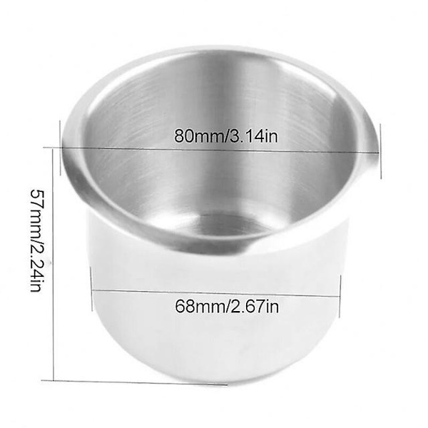 4/2 stk Rv Kopholder Forsænket Kop Drink Rustfrit Stål Kopholder Dåseholder Til Marine Boat Rv Camper Sæde Kile Kopholder - Drikkeholdere 2pcs Stainless Steel