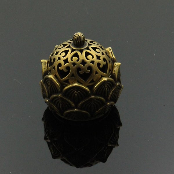 Mini Messing Lotus Bund røget Røgelsebrænder, Kobber Kan åbne Lotus Røgelse Brænder Desktop Ornamenter, Lille Røgelse Brænder, 31*30mm