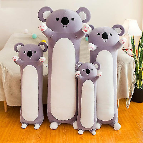 Koala myk pute plysj lang pute sovepute bomull Koala pute kosete utstoppet søt plysj dukke lekegave 70cm