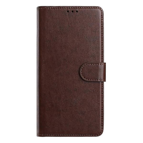 Kompatibelt plånboksfodral för iPhone 17 med stativ, PU-läder, folio-flipfodral med 8 kortfack Espresso