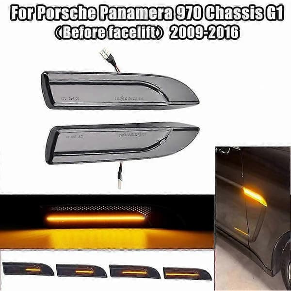 LED sidemarkeringslys til Porsche Panamera 970 med dynamiske blinklys