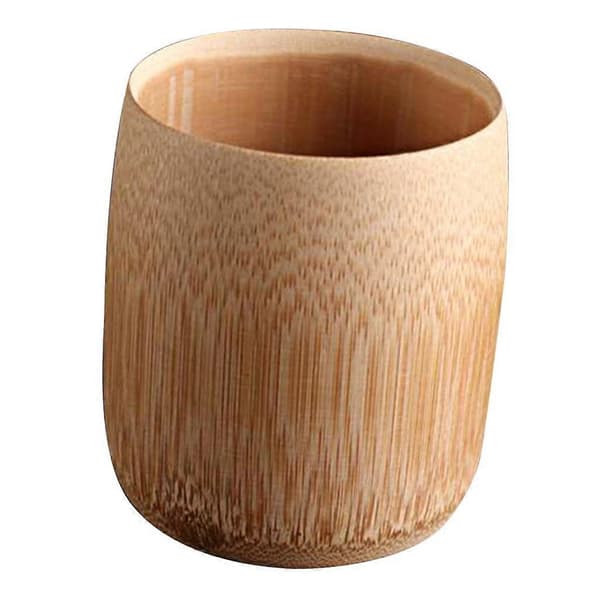 Naturlig Bambu Juice Mugg och Kopp Drickskoppar för Sake kaffe och te, 12 Designer att Välja E