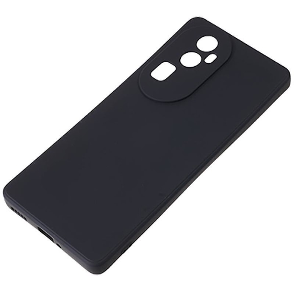 Oppo Reno10 5G kumisoidulle TPU- phone case Candy Color Fiber Lining putoamisen estävä cover Black