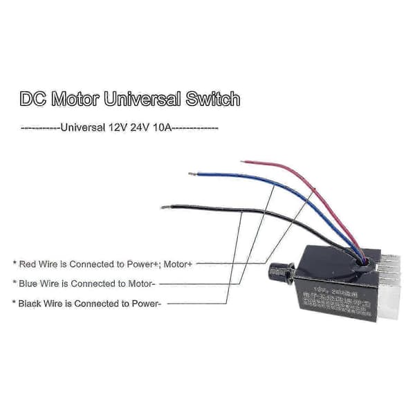10A DC Motorhastighetsregulator for bilvarmer og viftekontroll