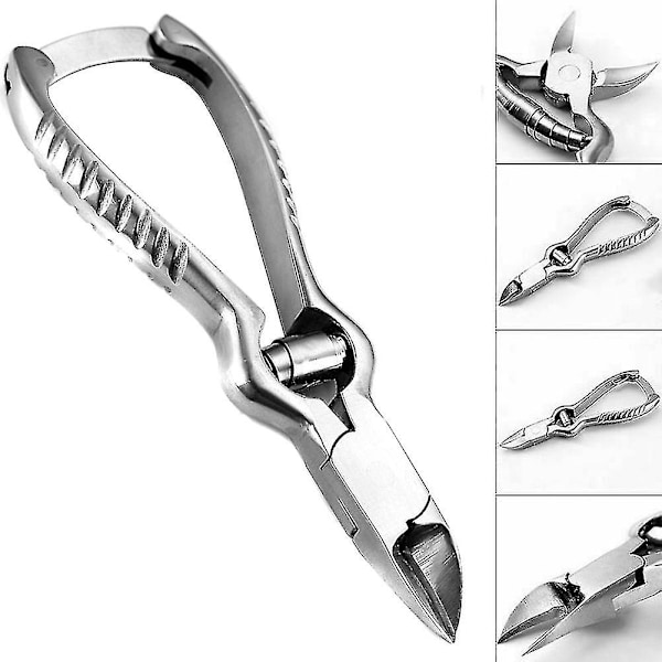 Finger Toe Nail Clipper Rustfritt Stål Pedikyr Saks Tånegler Korrigerer Inngrodde Negler Pleie (1 stk)  szkydv