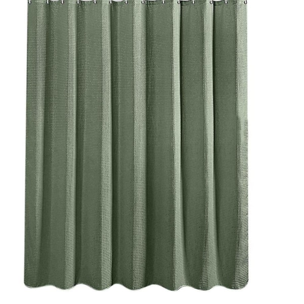Sage Green Badeforhæng Bruseforhæng, Stof Bruseforhæng Vandafvisende, 12 Metal Grommets,