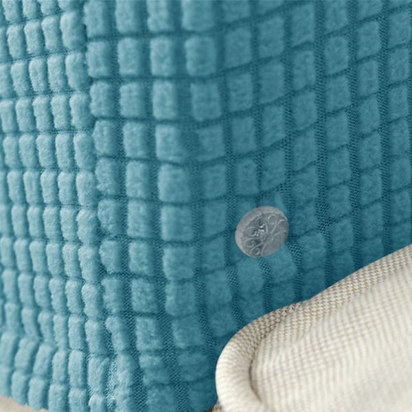 Sett med 2 plysj-polyester armlenebeskyttere for sofa til hjem og kontor, armlenebeskyttere til sofa Turquoise Blue