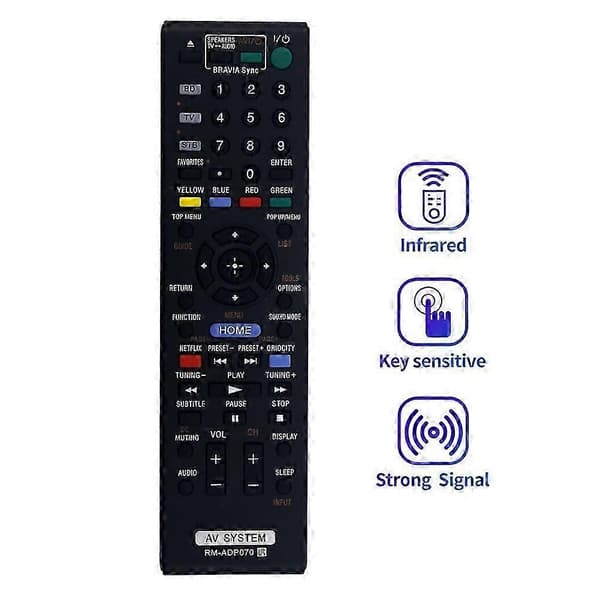Fjärrkontroll RM-ADP070 Ersätter kompatibel med Sony AV-system hemmabiosystem HBD-E280 BDV-E980W HBD-E580 HBDE280 BDVE980W