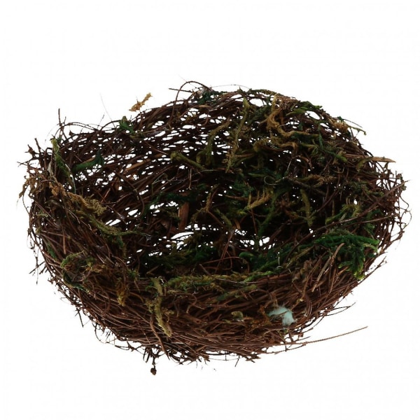 Kunstig Fuglerede Veving Grass Nest Halm Fugler Red Bird Breeding Nest