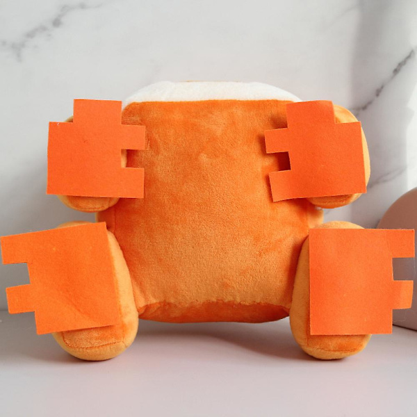 Minecraft Frog Pillow My World Frog Weird Plys Legetøj Gaver Hjem Dekoration Orange