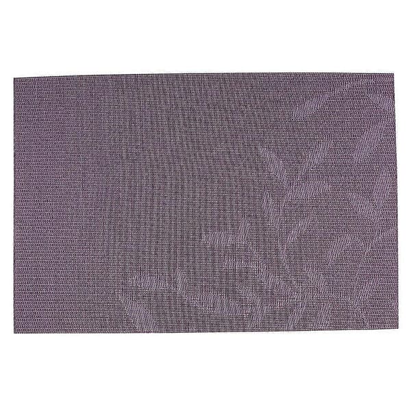 4 stk PVC rektangulær plassmatte varmeisolasjon spisebordspute coaster lilla