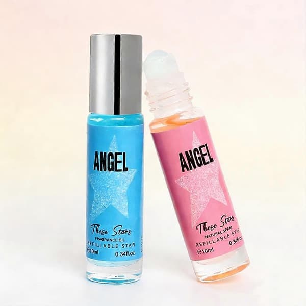 Angel Eau De Parfum Parfymolja för par, roll-on, delikat och subtil present AA blue