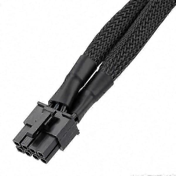 8-pin hann til dobbel 6-pin hunn GPU strømkabeladapter 20 cm for PC-grafikkort