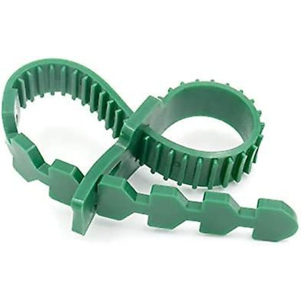 10 st 33 cm Kraftiga mjuka gummiband Justerbara Interlock Trädgårdsband Blomros för träd Växtstöd