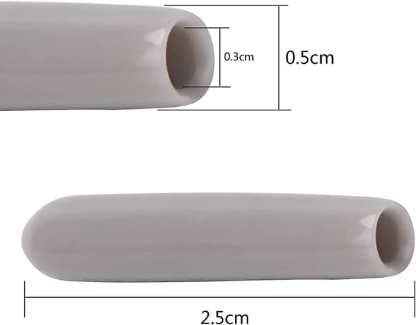 Diskmaskinshattar [100 stycken], Diskmaskinskorgskydd, Diskmaskinshatt för att skydda diskmaskinskorgstift, Rostfri (grå)