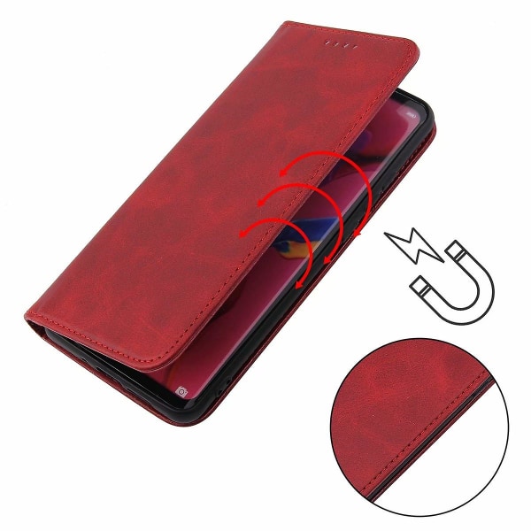 For Lg G8 Thinq Calf Texture Magnetisk Horisontal Flip Lærveske med holder og kortspor og lommebok