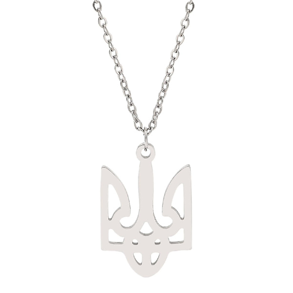 Ukraina Tryzub kaulakoru Ukrainan symboli korut metalliseos korut symbolit kaulakoru Silver