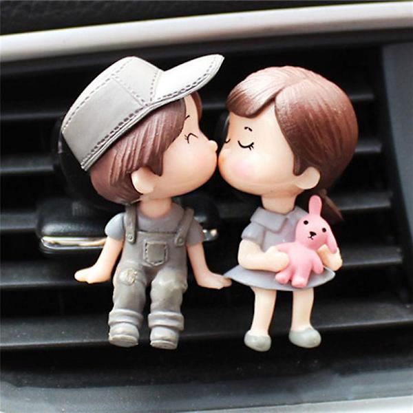 Lovely Couple Auton tuuletusaukon raikastin hajuvesiklipsi Aromi Diffusor Sisustus Ilmastointi hajuvesiklipsimauste autoihin - koristeet D