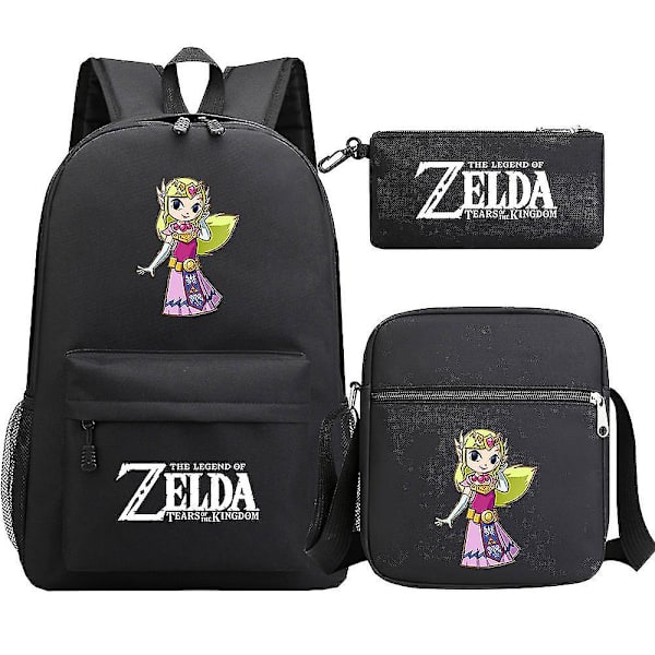 Kingdom Of Zelda teini-ikäisten opiskelijoiden set Tears Of The Game print: Reppu, olkapuku miehille ja naisille 8