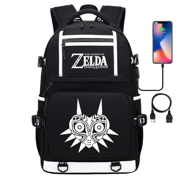 Breath Of The Wild Eye Game Usb-rygsæk - Perfekt Unisex rejsetaske til bærbar computer til cosplay, studerende og gamere 6