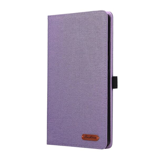 Stoftekstur Horisontal Flip Læder Tablet Etui Til Lenovo Tab K9 / Tab One Purple