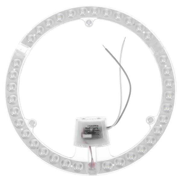 LED Cirkellampa 9 Tum - 36W Ersättnings Magnetpanel - Cirkulär Lysrörslampa, Ej Dimbar för Sovrum Vardagsrum Arbetsrum