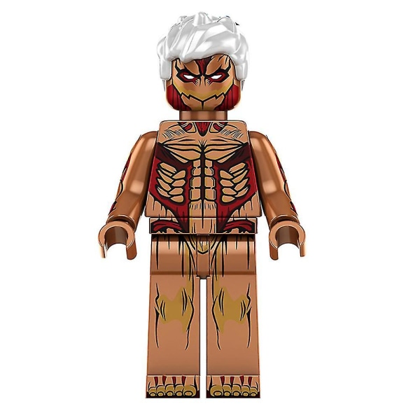 8 st/ set Attack On Titan Minifigure Byggstenar monterade actionfigurer Leksaker för barn Presenter