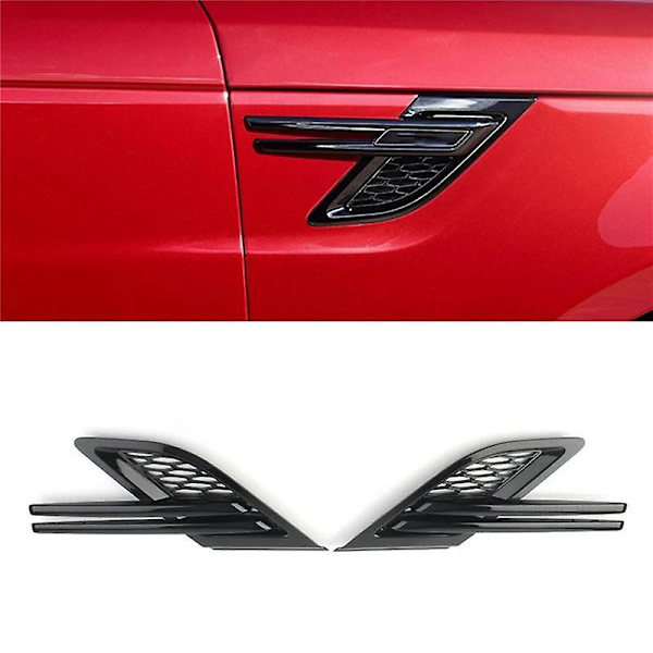 1 par bil frontskjerm Luftstrøm ventil utløpsdeksel Trim Mesh Grille For Range Rover Sport 2014-2017