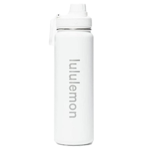 Lululemon Back To Life Sport vesipullo ruostumattomasta teräksestä valmistettu termoskuppi 710ml/24oz [xh] White