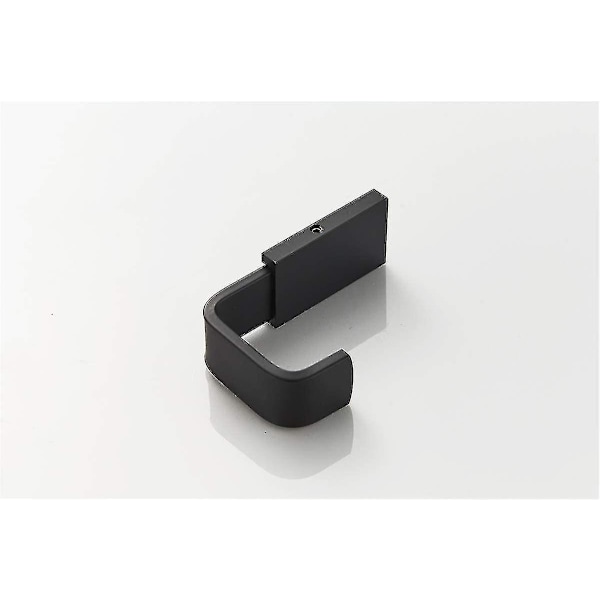 Handdukskrok Hemmabadrockskrok Mässing Badrumsklädkrok Mångsidiga väggkrokar, mattsvart-2-pack Pack