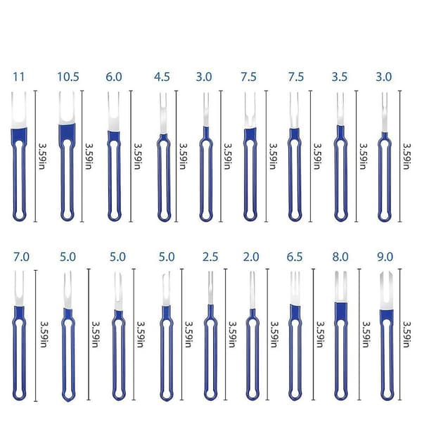 36 Dele Værktøjssæt til Terminalfjernelse, Stiftekstraktor, Terminalstripsæt, Elektrisk Kabelstik