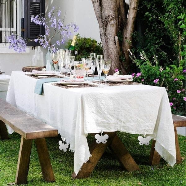 Sommerfugl dukklips Dukklips Kraftig blomsterklips Solid dukklips Annet hagedekorasjon 5 stk Irisfr (sølv)
