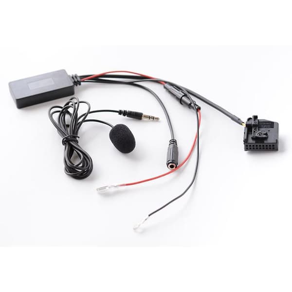 Trådløs Bluetooth-lydadapter til bil, håndfri MIC AUX-kabel MFD2 RNS2 til 18-benet til Golf Black