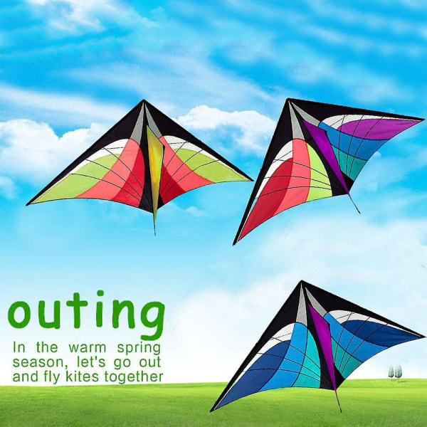 Profesjonell Dual Line Stunt Kite Med Håndtak Og Line Good Flying Factory Blue