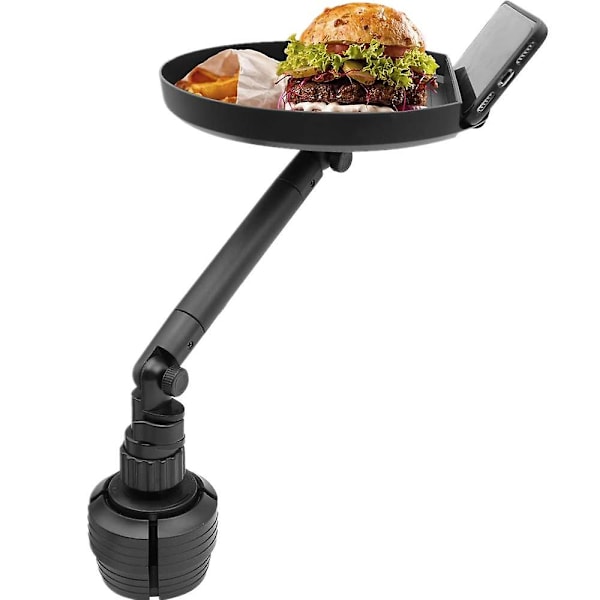 Kopholderbakke Til Tesla Model 3 Y S 2012-2021 Justerbart Bilbakkebord Mobiltelefonholder Mount 360 Drejearm Madbord - Drikkeholdere Front Seat
