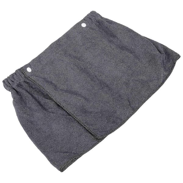 Justerbart Dusjhåndkle for Menn, Korte Bukser, Polyester, Brukbar Design for Bading Spa Grå 1Sett 98.00X30.50X2.00CM Grå