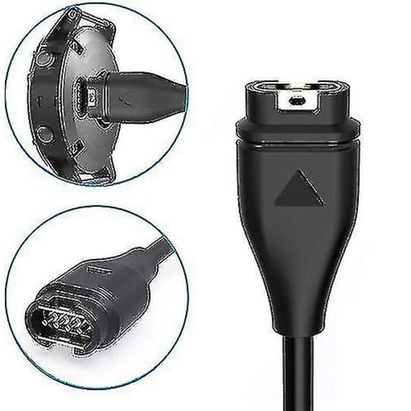Usb-kabeloplader kompatibel med Garmin Fenix ​​7 7s 7x 6 6s 6x 5 5s 5x Forerunner 935 945 245 Approach S10 S40 Quatix Vivoactive Vivomove Vivosport