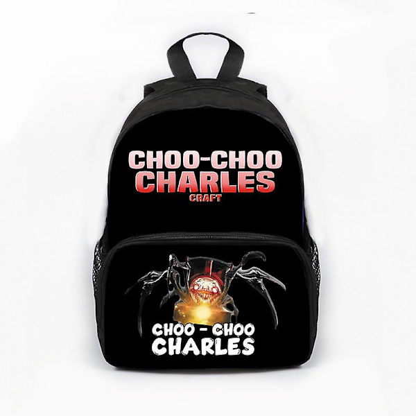 2023 Ny Choo-choo Charles Train Game Skoletaske til folkeskoleelever Polyester kreativ taske til børn 2
