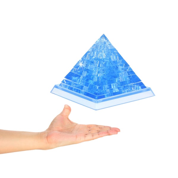 3D-kristallipalapeli, söpö pyramidimalli tee-se-itse vempainpalikat Rakennuslelu lahja Multicolor