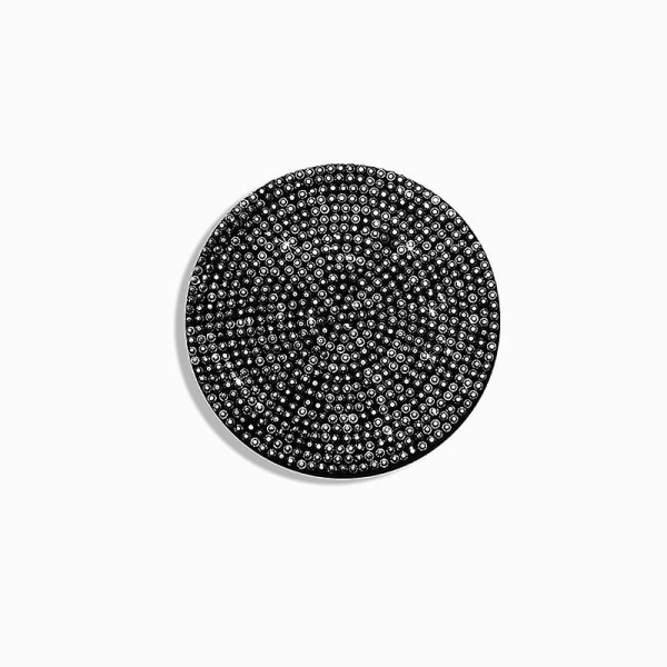 Diamond Rhinestone Car Coaster Water Cup Slot Sklisikker matte Silica Pad Koppholder Matte Bil Gadget Bling Bilinteriørtilbehør - Anti-skli matte Black