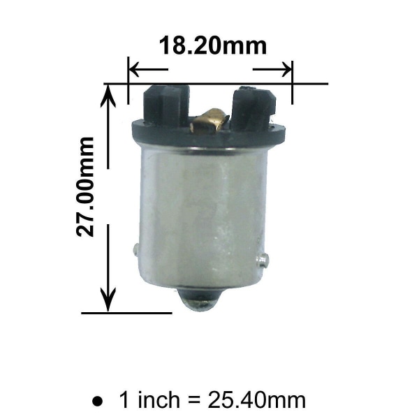 2stk T10 W5w 168 194 til 1156 Ba15s LED-lyslampe Pære Base Converter Adapter Transformer Socket
