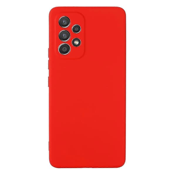 Til Samsung Galaxy A33 5G Farve Flydende Silikone Telefoncover Red