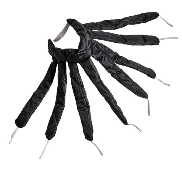 Värmelös locktång Pannband Hårrullar Gör-det-själv-hårstylingverktyg Black 67x38cm