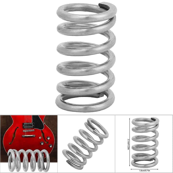 Tremolostall spännfjäder för Bigsby elbasgitarrdelar tillbehör (silver)
