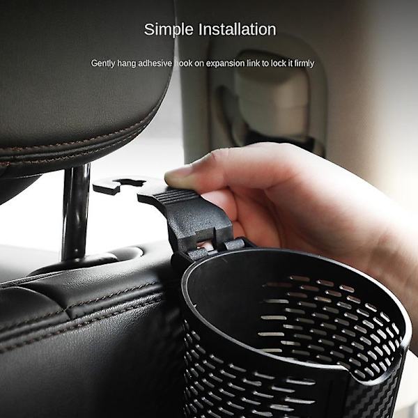 Universal Bil Kopholder Sæde Ryg Hængende Mount Nakkestøtte Drikkebeholder Vandflaskeholder Interiør Organizer Opbevaringsbeslag| | 2pcs