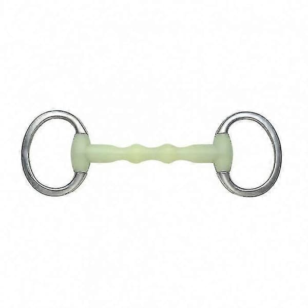Equikind Ripple Mullen Munn Heste Eggbutt Snaffelbitt Pale Green 5in