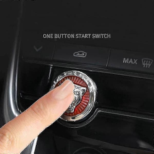 Nøglefri bilmotor start-stop-knapdæksel til Jaguar Xf Xe Xj E-pace F-pace